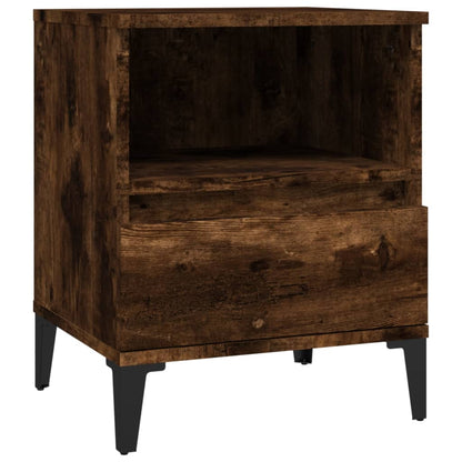 Comodini 2pz Rovere Fumo 40x35x50 cm - homemem39