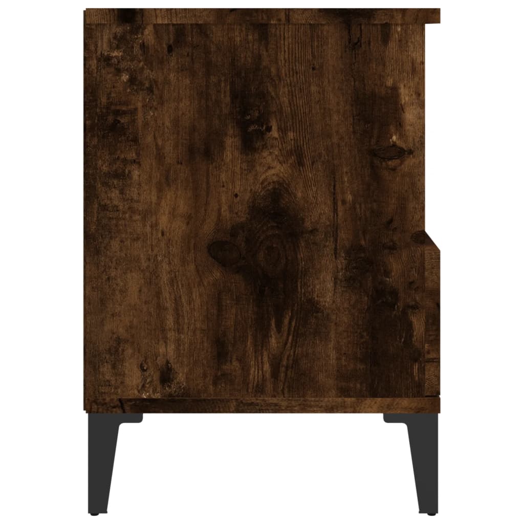 Comodini 2pz Rovere Fumo 40x35x50 cm - homemem39