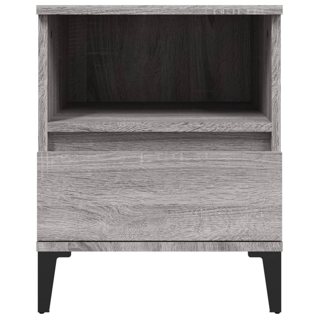 Comodino 2 pz Grigio Sonoma 40x35x50 cm - homemem39