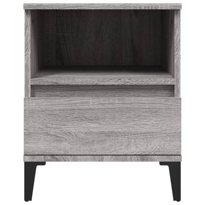 Comodino 2 pz Grigio Sonoma 40x35x50 cm - homemem39