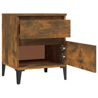 Comodino Rovere Fumo 40x35x50 cm - homemem39