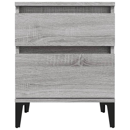 Comodino 2 pz Grigio Sonoma 40x35x50 cm - homemem39