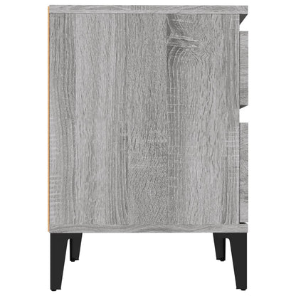 Comodino 2 pz Grigio Sonoma 40x35x50 cm - homemem39
