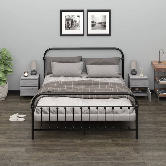Comodino 2 pz Grigio Sonoma 40x35x50 cm - homemem39