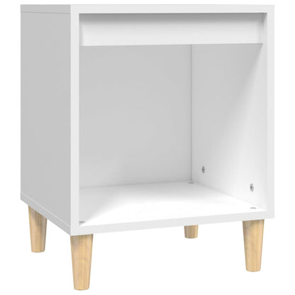 Comodino Bianco 40x35x50 cm in Legno Multistrato - homemem39