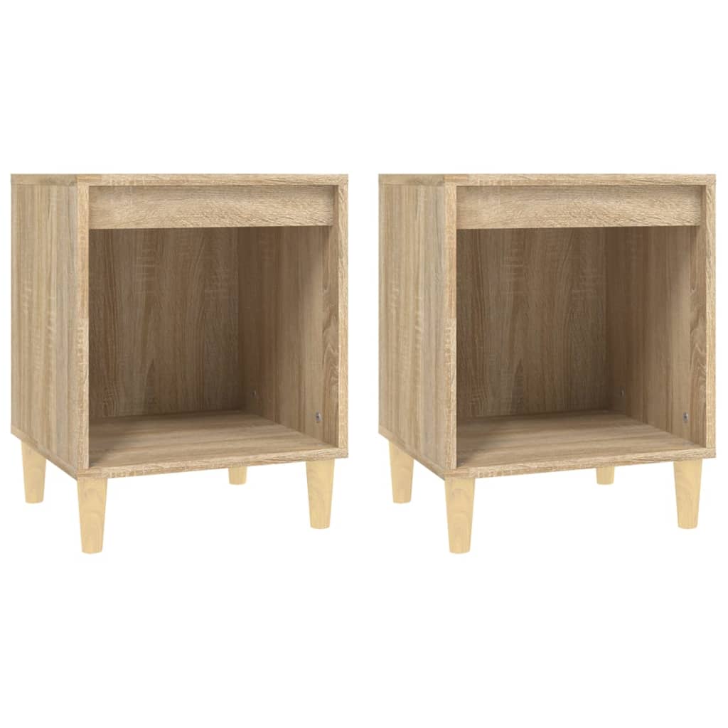 Comodini 2 pz Rovere Sonoma 40x35x50 cm - homemem39