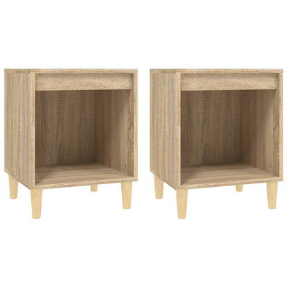 Comodini 2 pz Rovere Sonoma 40x35x50 cm - homemem39