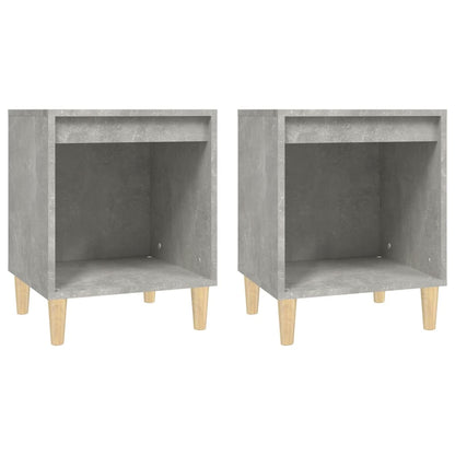 Comodini 2 pz Grigio Cemento 40x35x50 cm - homemem39