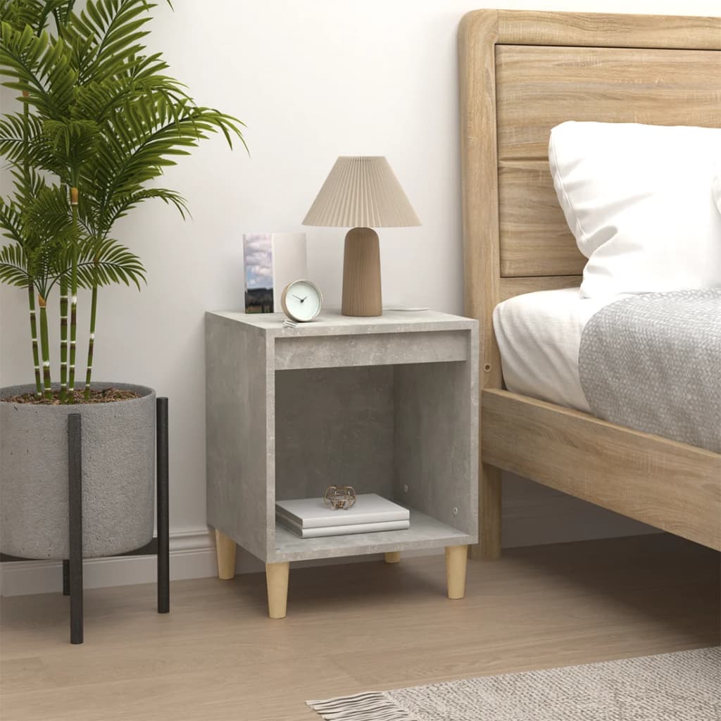 Comodini 2 pz Grigio Cemento 40x35x50 cm - homemem39