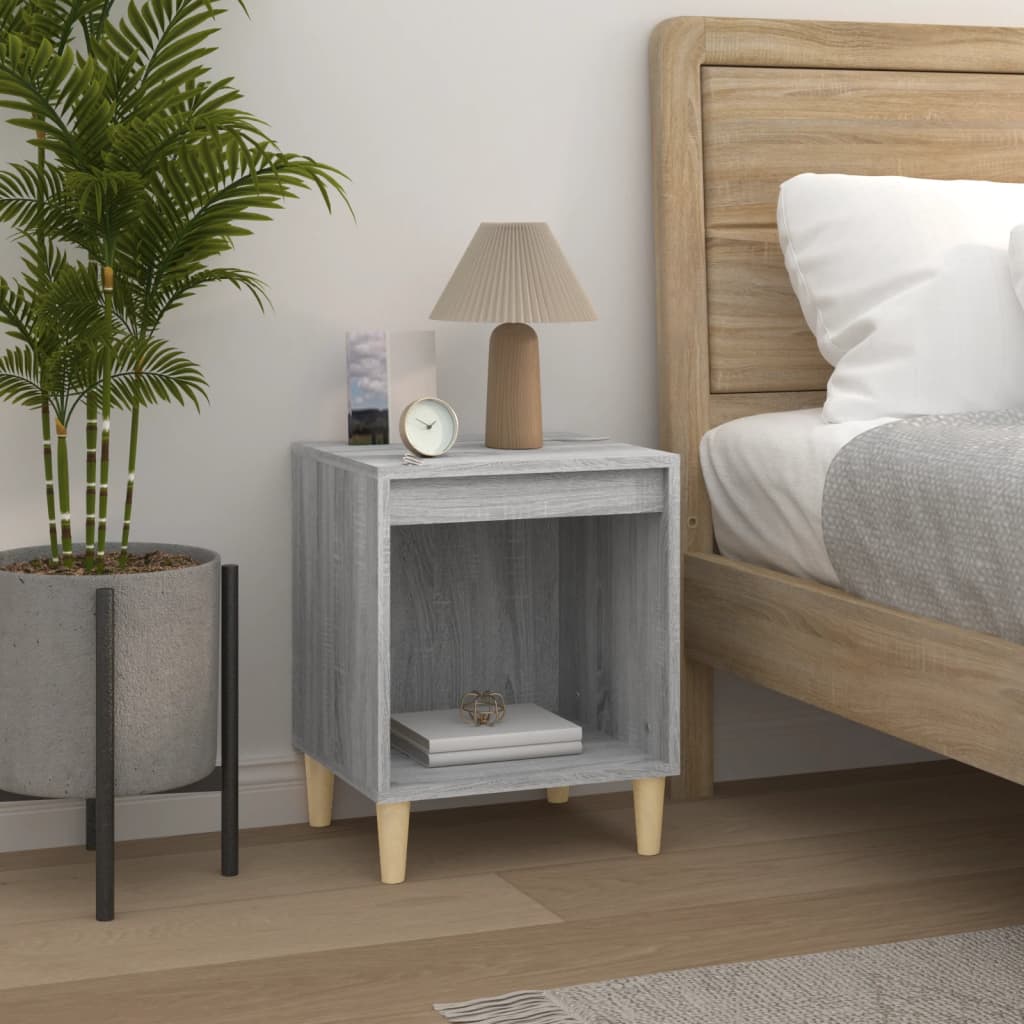 Comodino 2 pz Grigio Sonoma 40x35x50 cm - homemem39