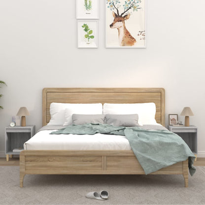 Comodino 2 pz Grigio Sonoma 40x35x50 cm - homemem39