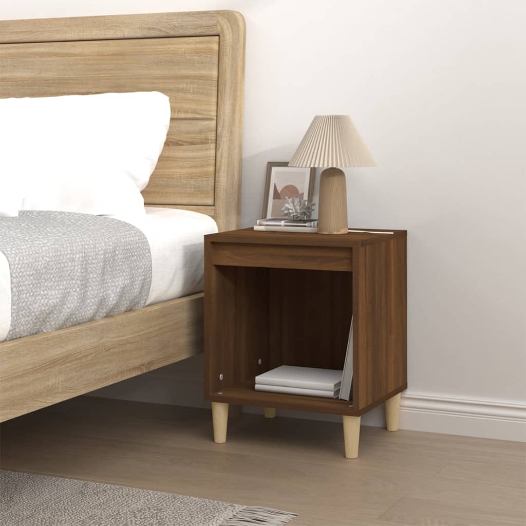 Comodino Rovere Marrone 40x35x50 cm - homemem39