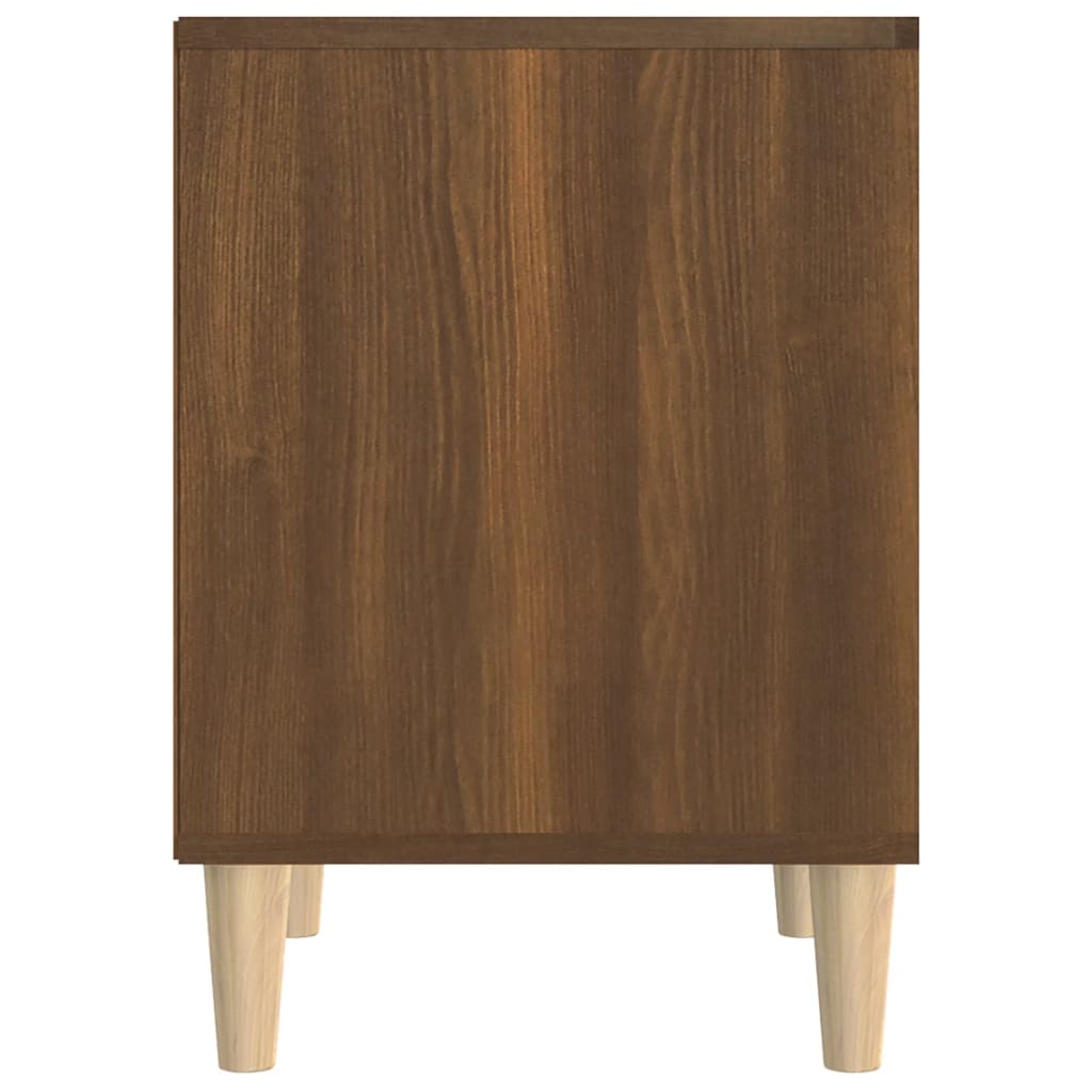 Comodini 2 pz Rovere Marrone 40x35x50 cm