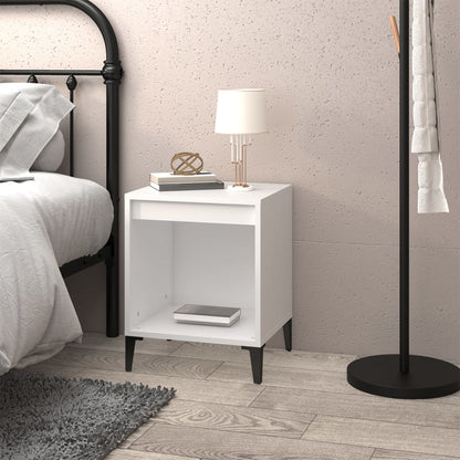 Comodino Bianco 40x35x50 cm - homemem39