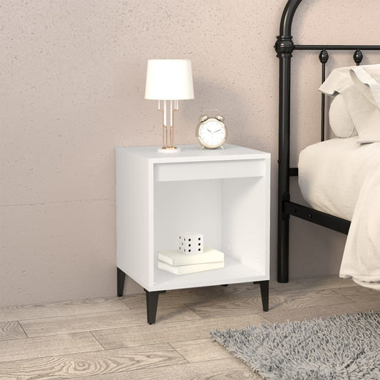 Comodino Bianco 40x35x50 cm - homemem39
