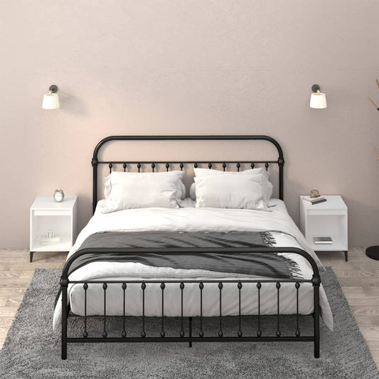 Comodini 2 pz in Bianco 40x35x50 cm - homemem39