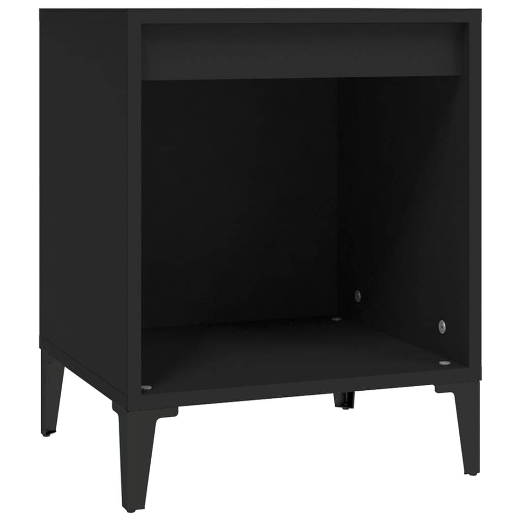 Comodino Nero 40x35x50 cm - homemem39