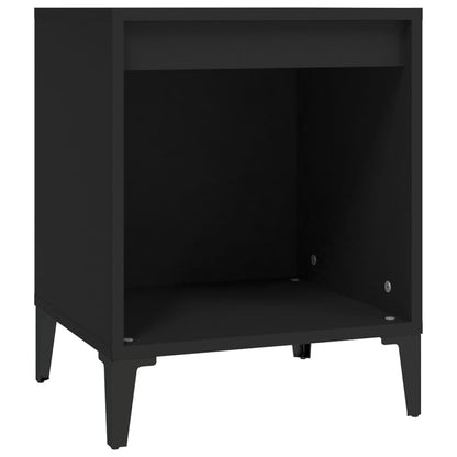 Comodino Nero 40x35x50 cm - homemem39