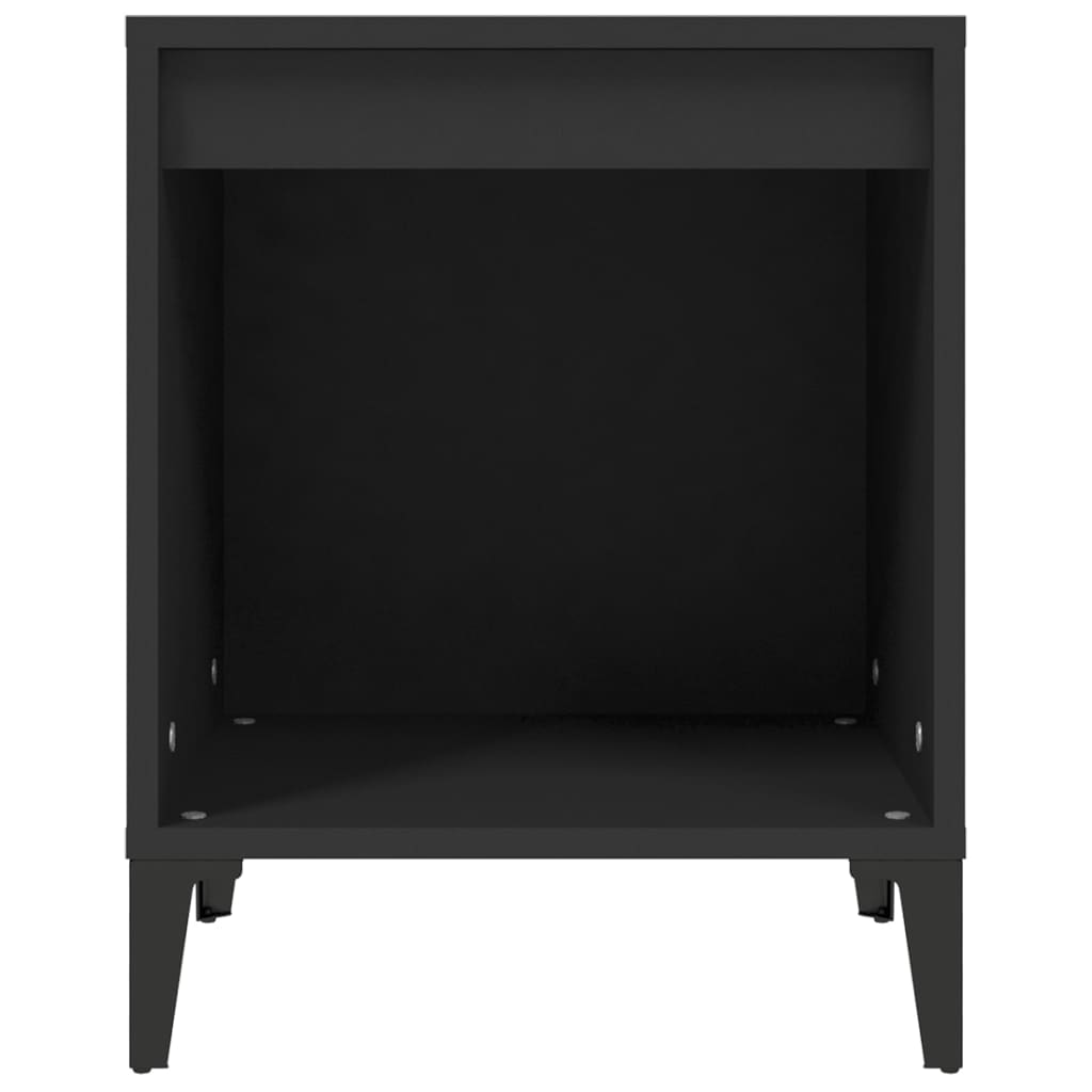 Comodino Nero 40x35x50 cm - homemem39