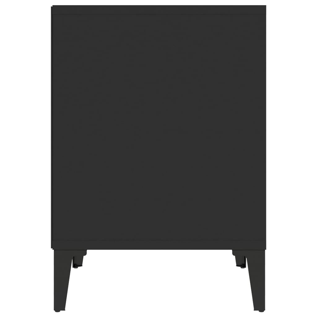 Comodino Nero 40x35x50 cm - homemem39
