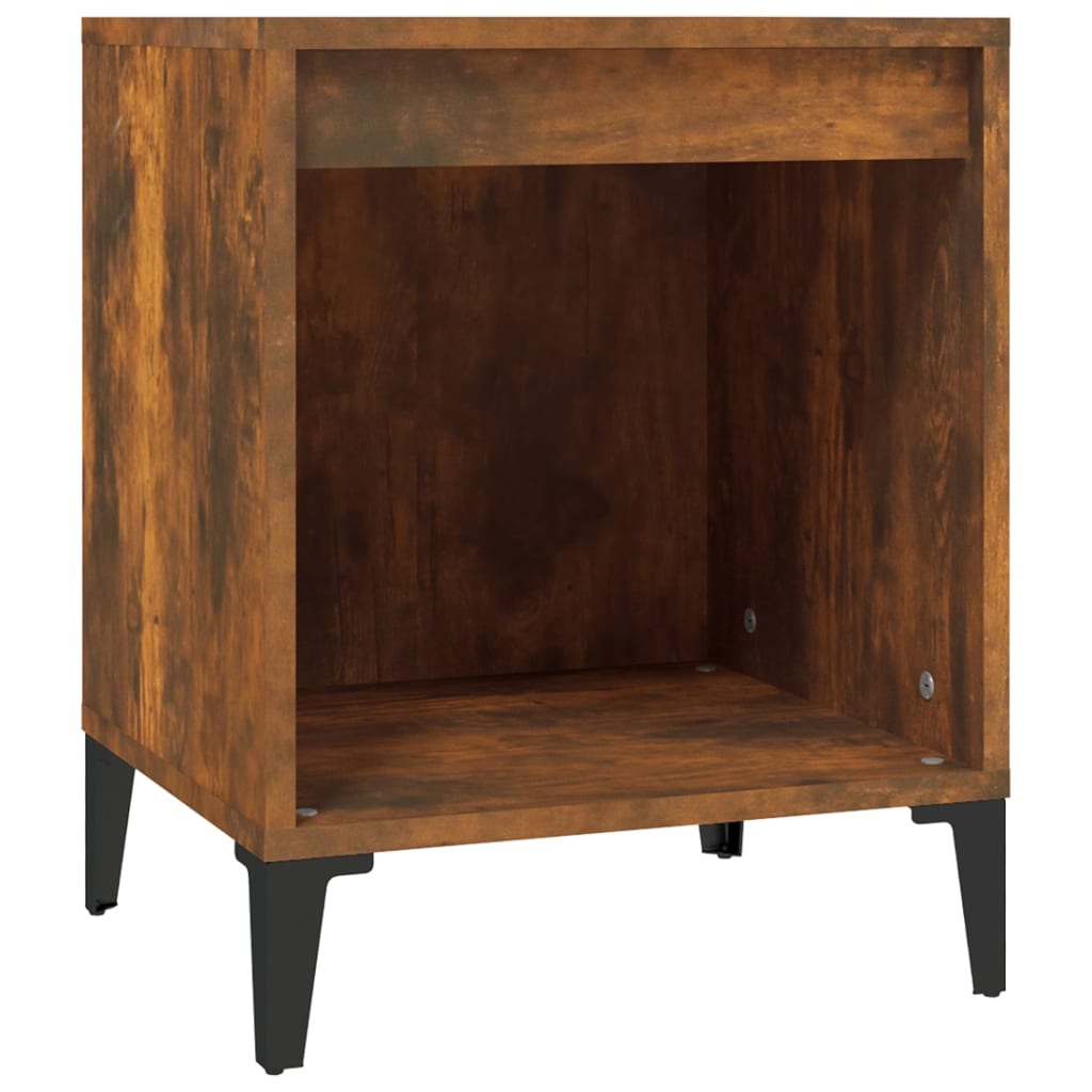Comodini 2pz Rovere Fumo 40x35x50 cm - homemem39