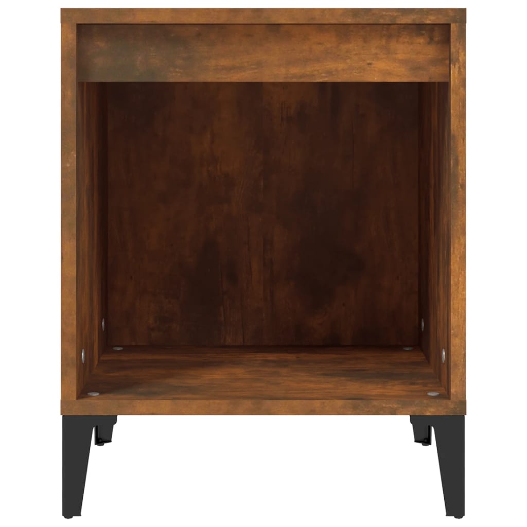 Comodini 2pz Rovere Fumo 40x35x50 cm - homemem39