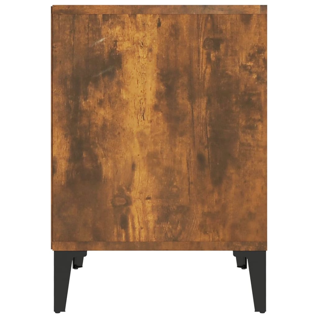 Comodini 2pz Rovere Fumo 40x35x50 cm - homemem39