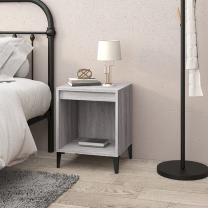 Comodino Grigio Sonoma 40x35x50 cm - homemem39
