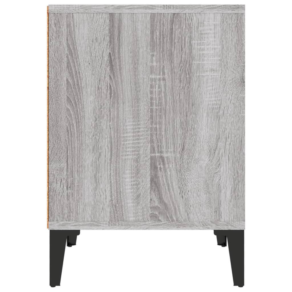 Comodino Grigio Sonoma 40x35x50 cm - homemem39
