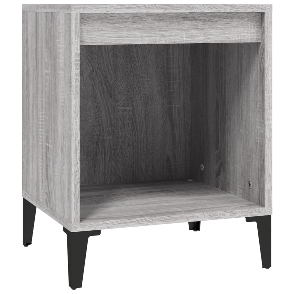 Comodino 2 pz Grigio Sonoma 40x35x50 cm - homemem39
