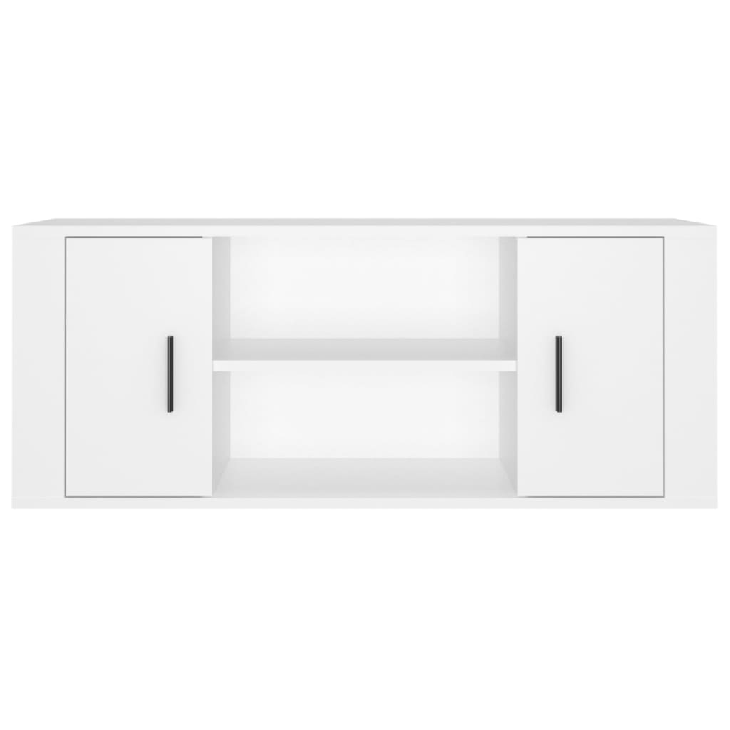 Mobile Porta TV Bianco 100x35x40 cm in Legno Multistrato - homemem39
