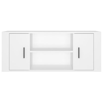 Mobile Porta TV Bianco 100x35x40 cm in Legno Multistrato - homemem39