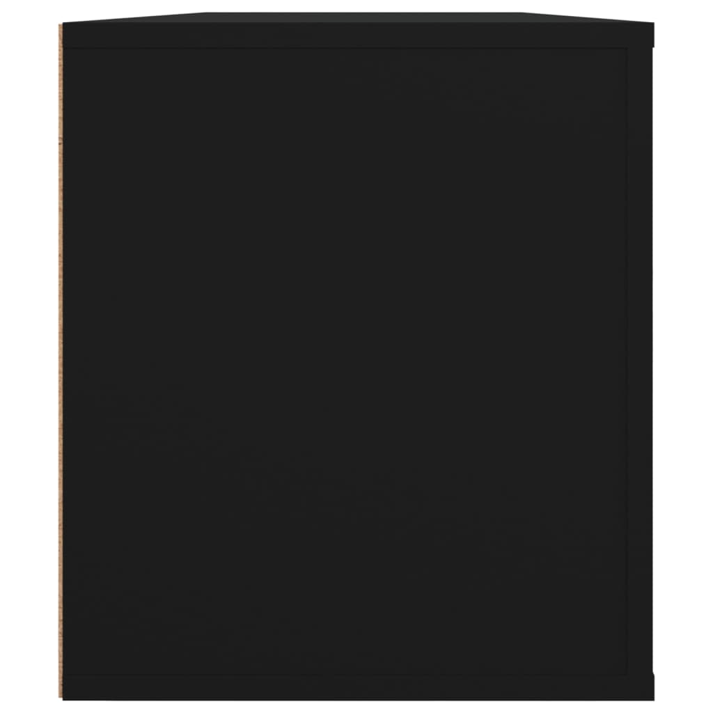 Mobile Porta TV Nero 100x35x40 cm in Legno Multistrato - homemem39