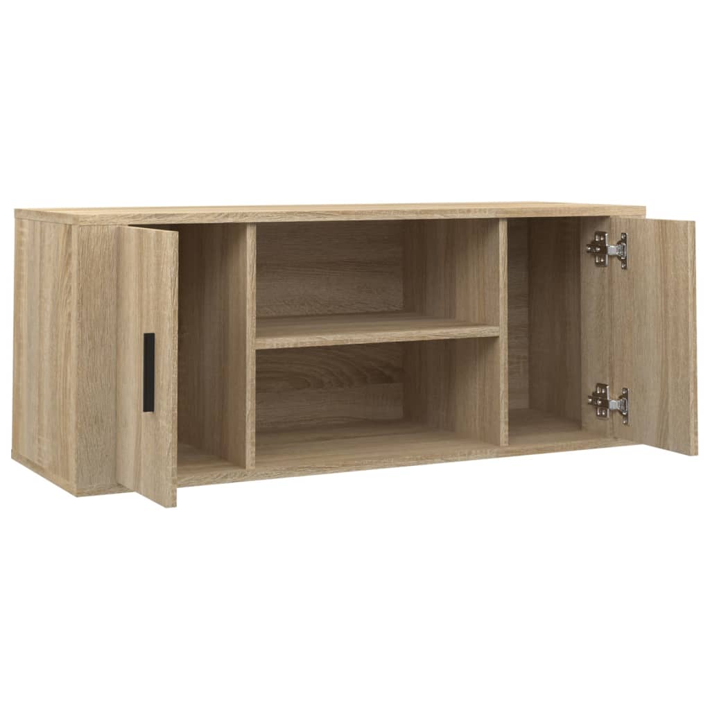 Mobile per TV Rovere Sonoma 100x35x40 cm Legno Multistrato - homemem39