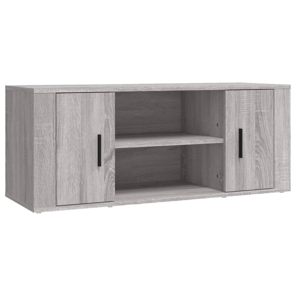 Mobile TV Grigio Sonoma 100x35x40 cm in Legno Multistrato - homemem39