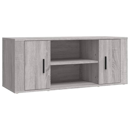 Mobile TV Grigio Sonoma 100x35x40 cm in Legno Multistrato - homemem39