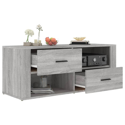 Mobile TV Grigio Sonoma 100x35x40 cm in Legno Multistrato - homemem39