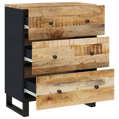 Credenze 2 pz 60x33x75 cm in Legno di Mango Grezzo | homemem39