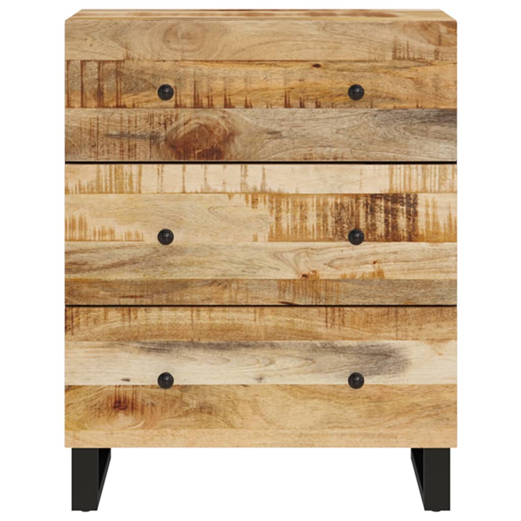 Credenze 2 pz 60x33x75 cm in Legno di Mango Grezzo | homemem39