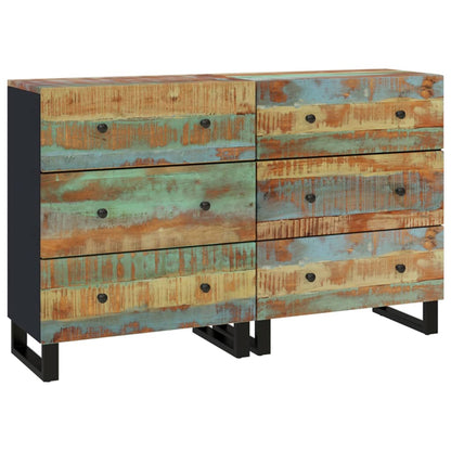 Credenze 2pz 60x33x75 cm in Legno Massello di Recupero | homemem39