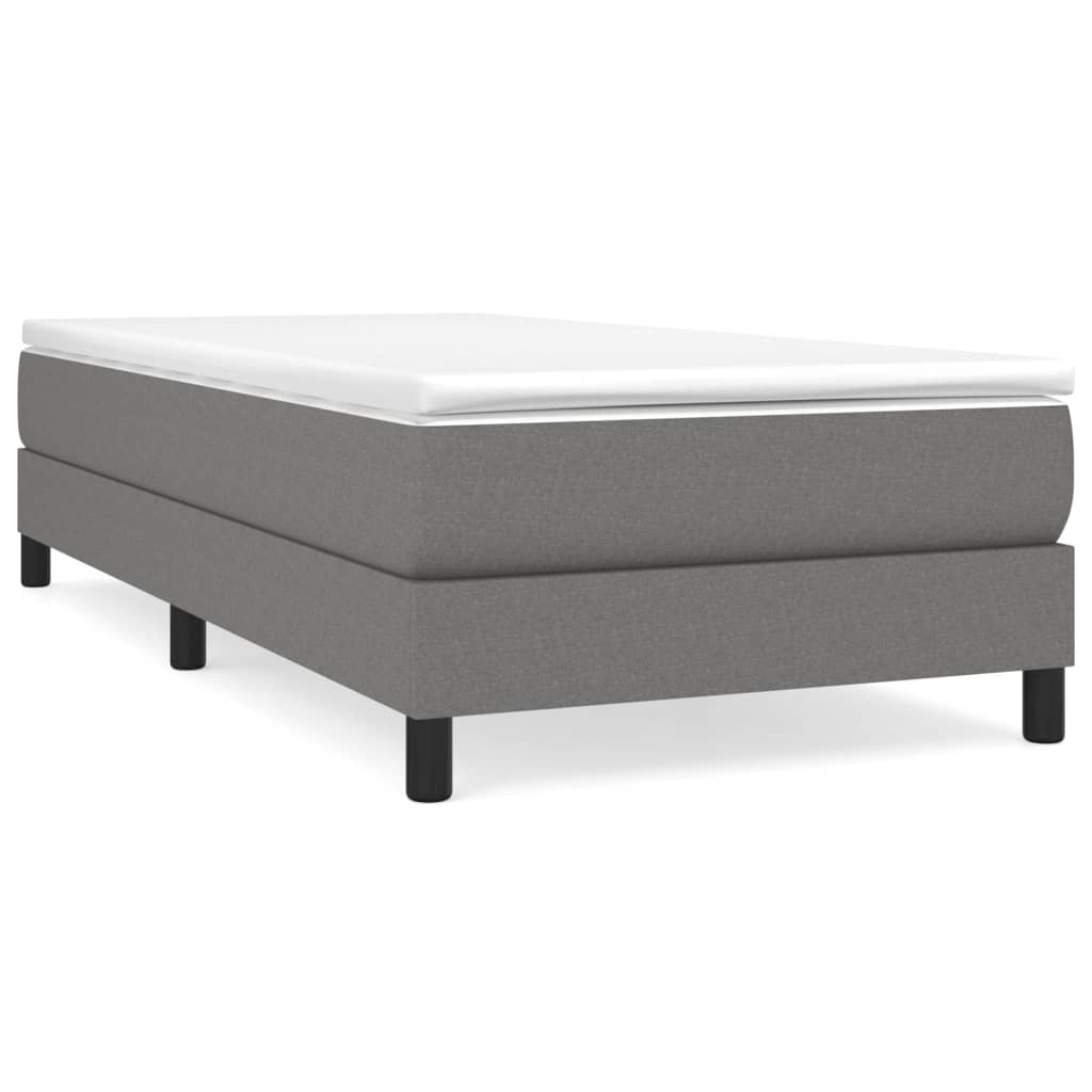 Struttura Letto a Rete a Molle Grigio Scuro 80x200 cm Tessuto | homemem39