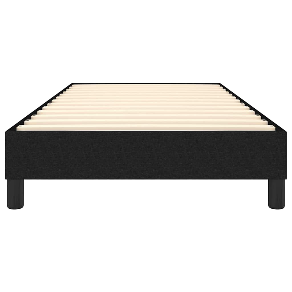 Struttura Letto a Rete a Molle Nero 80x200 cm Tessuto