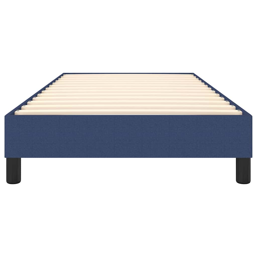 Struttura Letto a Rete a Molle Blu 80x200 cm in Tessuto