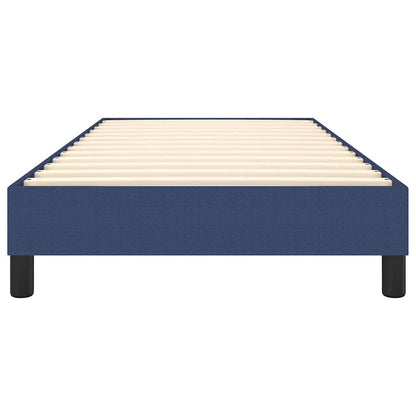Struttura Letto a Rete a Molle Blu 80x200 cm in Tessuto