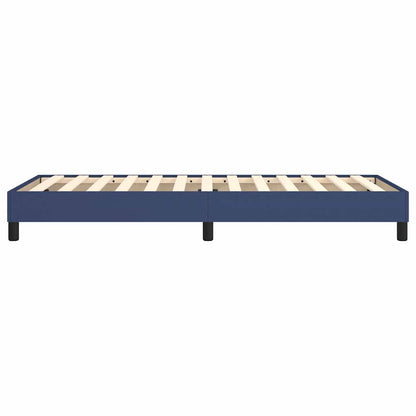 Struttura Letto a Rete a Molle Blu 80x200 cm in Tessuto