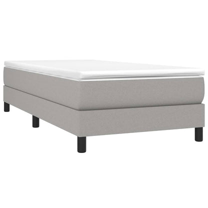 Struttura Letto a Rete a Molle Grigio Chiaro 90x190 cm Tessuto | homemem39