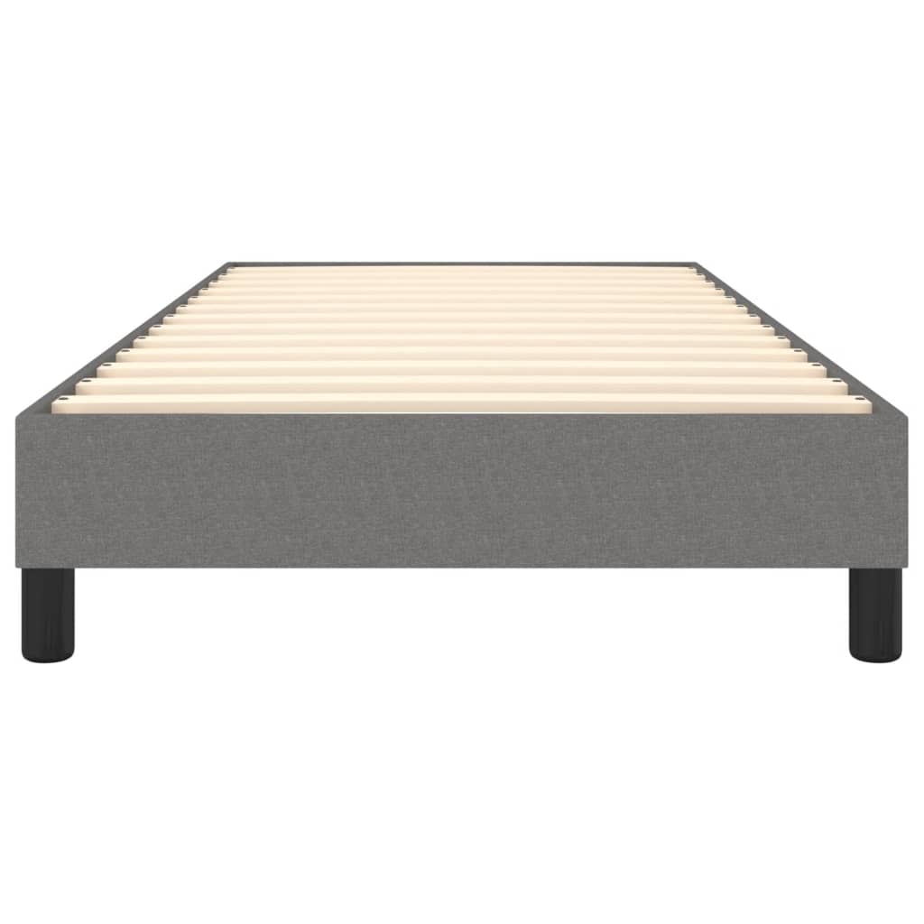 Struttura Letto a Rete a Molle Grigio Scuro 90x190 cm Tessuto | homemem39