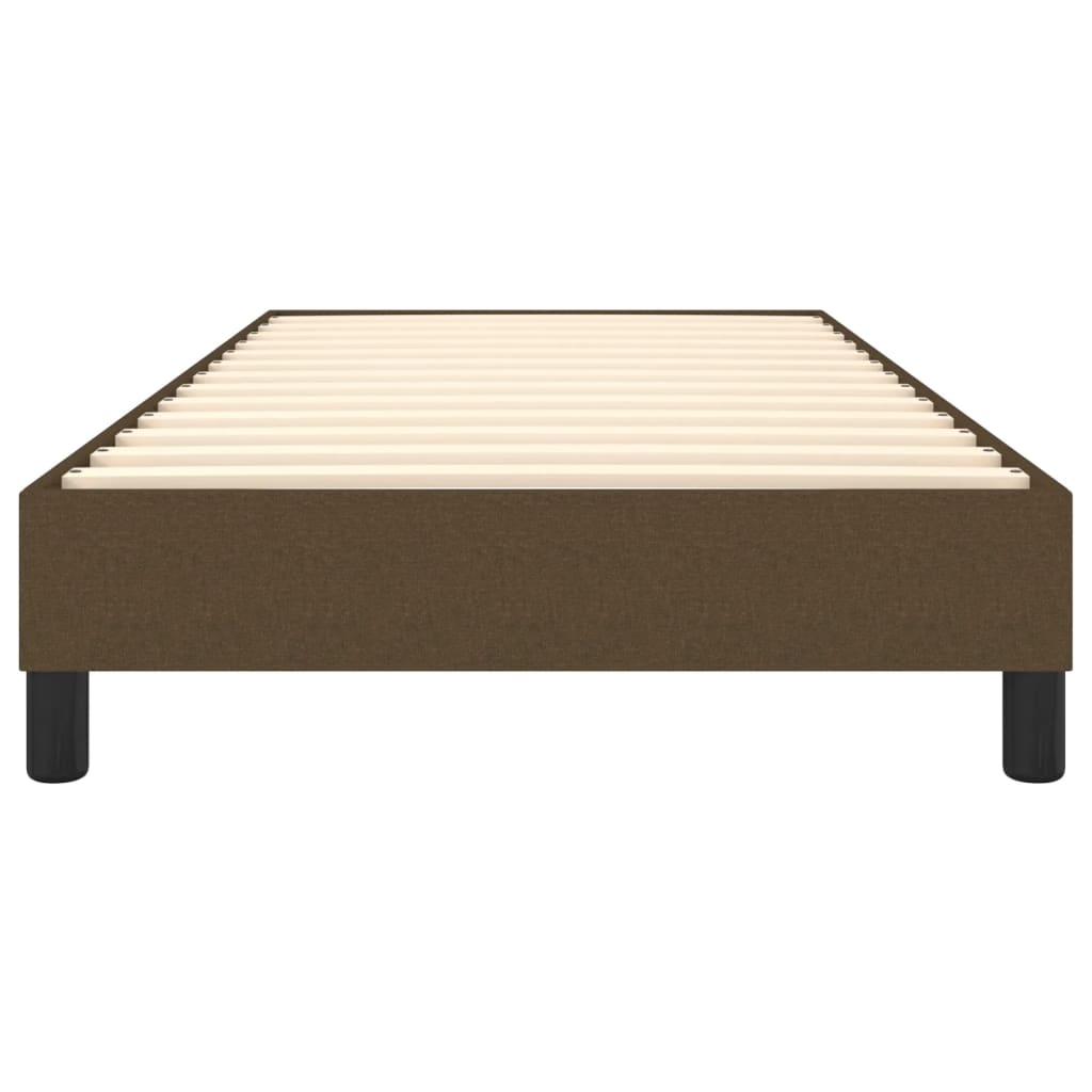 Struttura Letto a Rete a Molle Marrone Scuro 90x190 cm Tessuto | homemem39