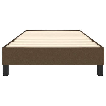 Struttura Letto a Rete a Molle Marrone Scuro 90x190 cm Tessuto
