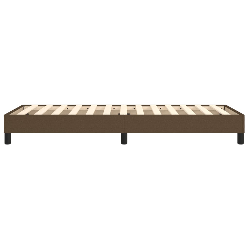 Struttura Letto a Rete a Molle Marrone Scuro 90x190 cm Tessuto | homemem39